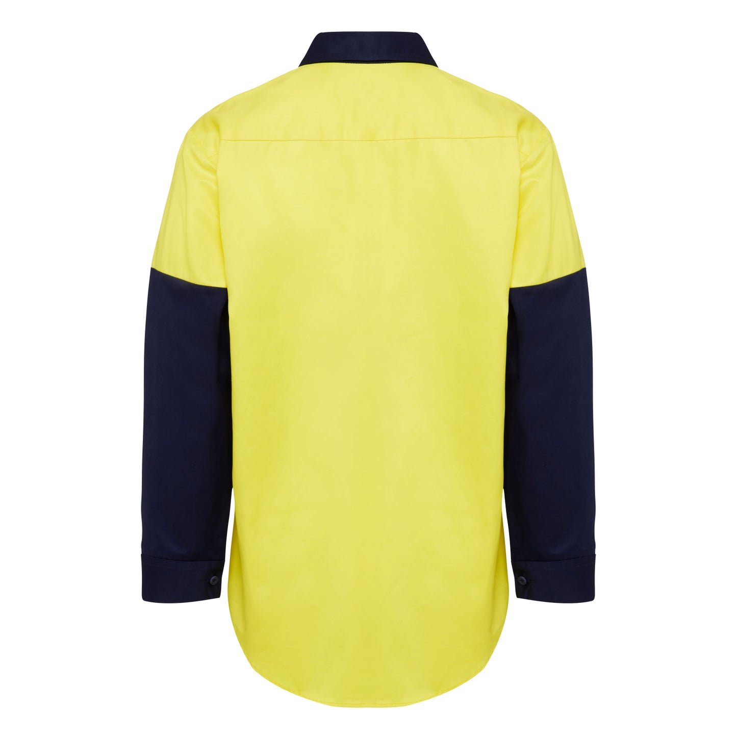 Hard Yakka Y07984 Hi-Vis 2 Tone Closed Front Long Sleeve Shirt with Gusset