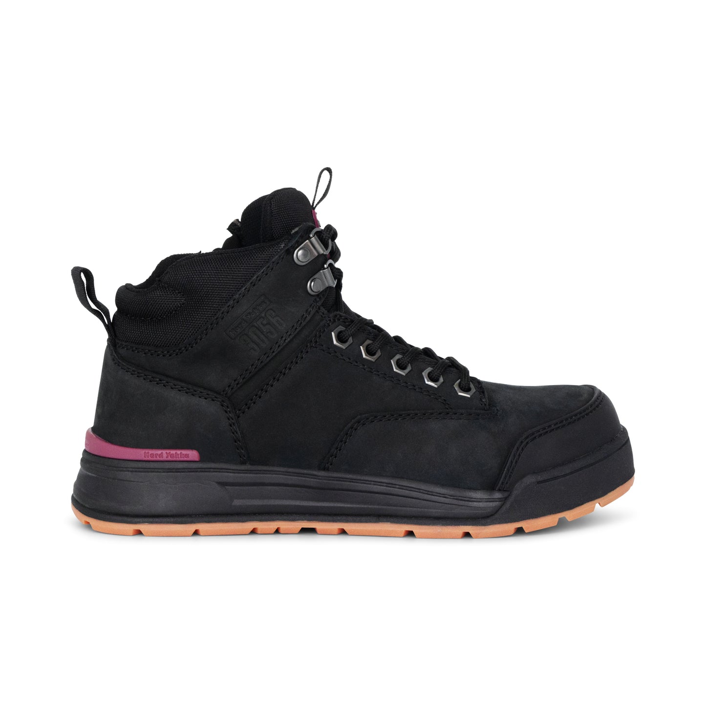 Hard Yakka Y60245 Women's 3056 Lace Up & Side Zip Safety Boot - Black