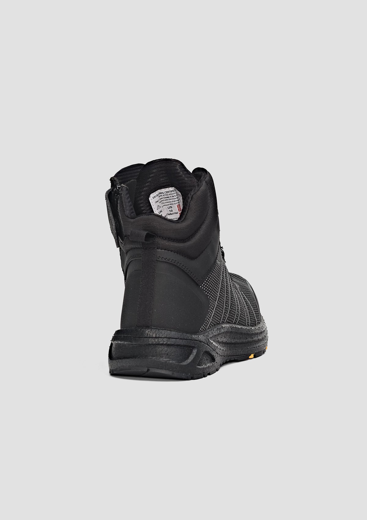 Syzmik UltraLite Mid Side Zip Reflective Composite Toe Safety Boot - Black