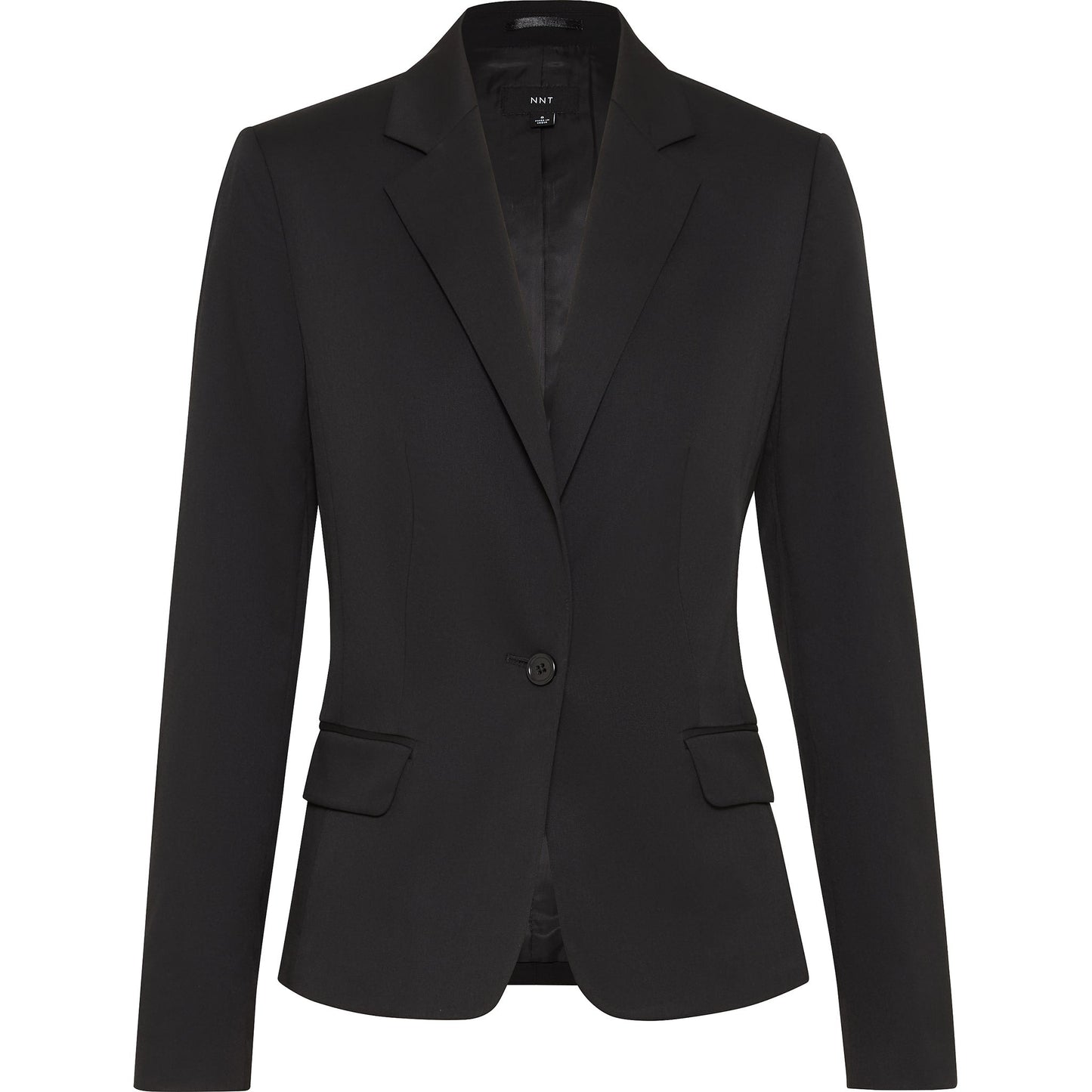 NNT CAT178 Poly Viscose Stretch Twill 1 Button Cropped Jacket