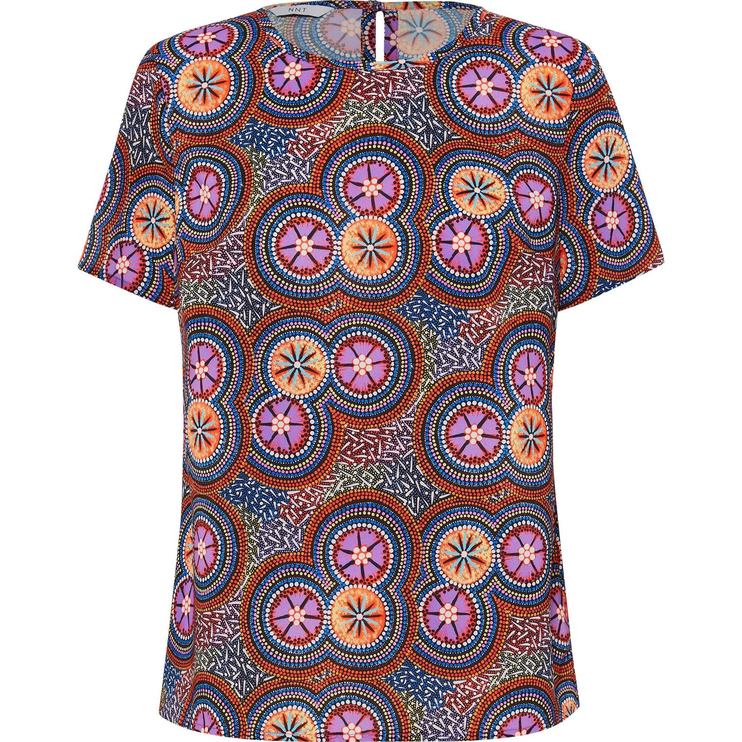 NNT CATUSV Polyester Print Bush Tucker Indigenous Blouse