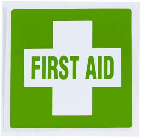 Max Global Products FKSS First Aid Kit Label, Adhesive, Small, 60mm x 60mm