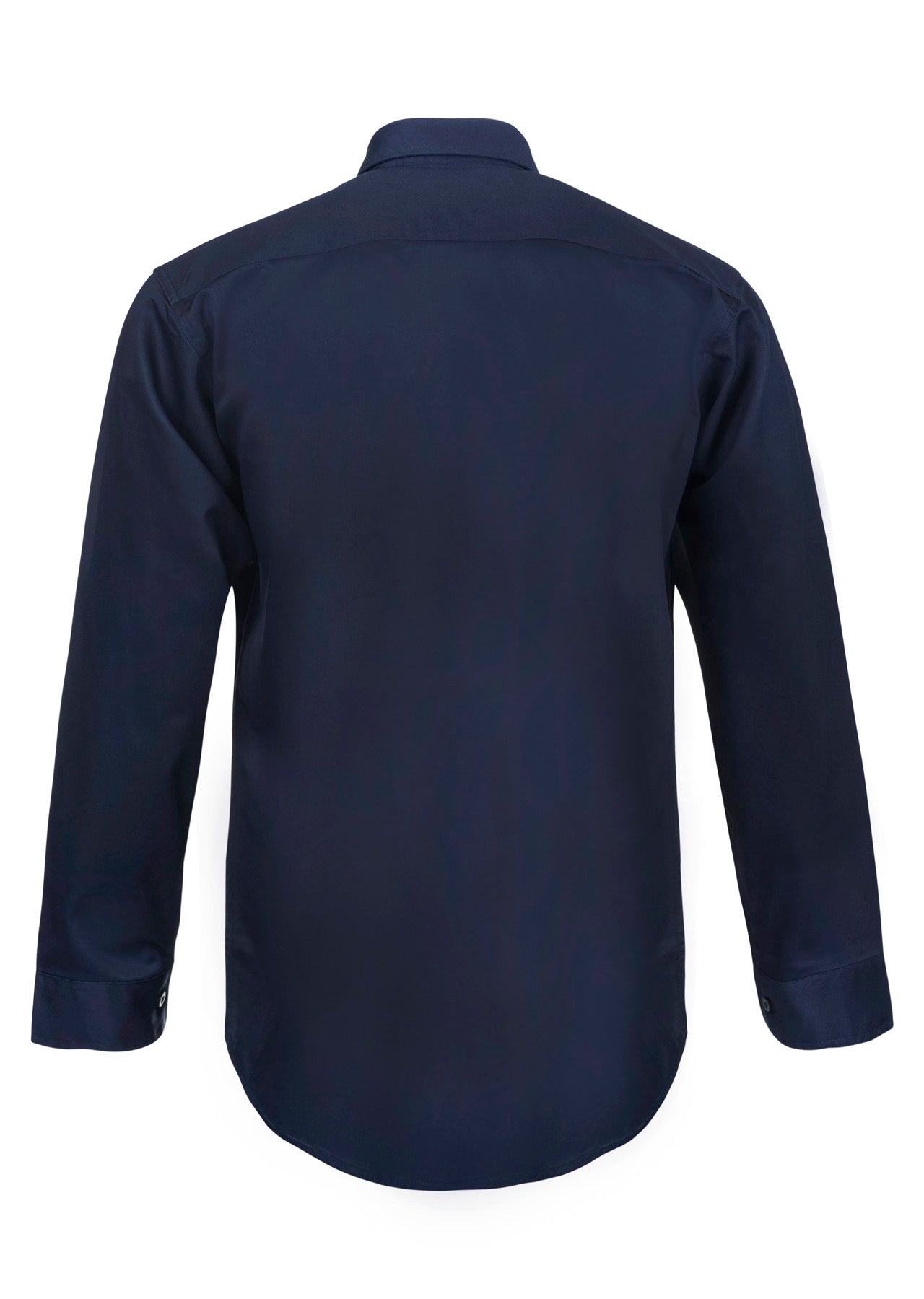Workcraft WS3020 Mens Long Sleeve Cotton Drill Shirt in Navy