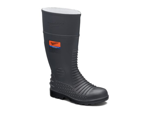 Blundstone 024 Grey waterproof safety gumboot with Penetration resistant steel midsole