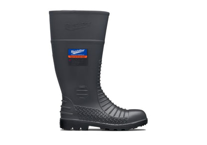 Blundstone 028 Grey waterproof Metatarsal guard gumboot with Penetration resistant midsole