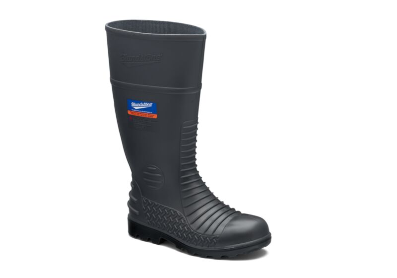 Blundstone 028 Grey waterproof Metatarsal guard gumboot with Penetration resistant midsole
