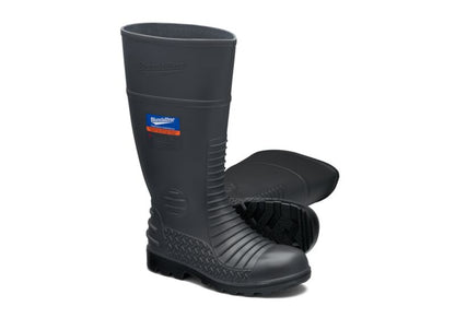 Blundstone 028 Grey waterproof Metatarsal guard gumboot with Penetration resistant midsole