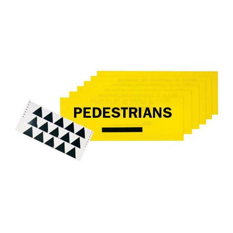 Max Global Products S6356 Pedestrian Direction Kit (10 Signs + 15 Arrow Heads)