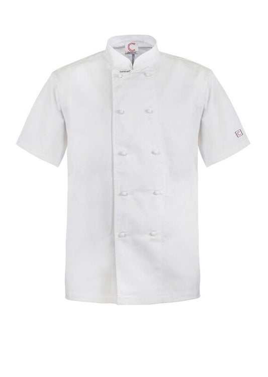 Chefscraft CJ033 Classic Chef Jacket -SS in White Jkt / White Buttons