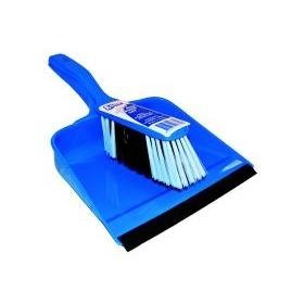 EDCO SA230221 Dustpan & Banister Brush Set Plastic Blue