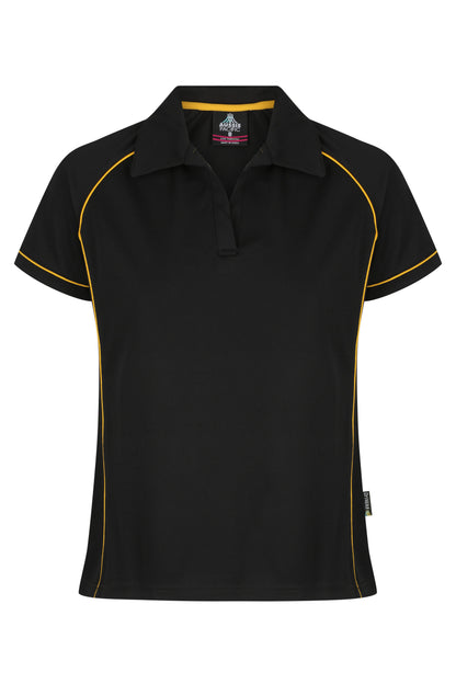 BLACK/GOLD - Endeavour Lady Polos