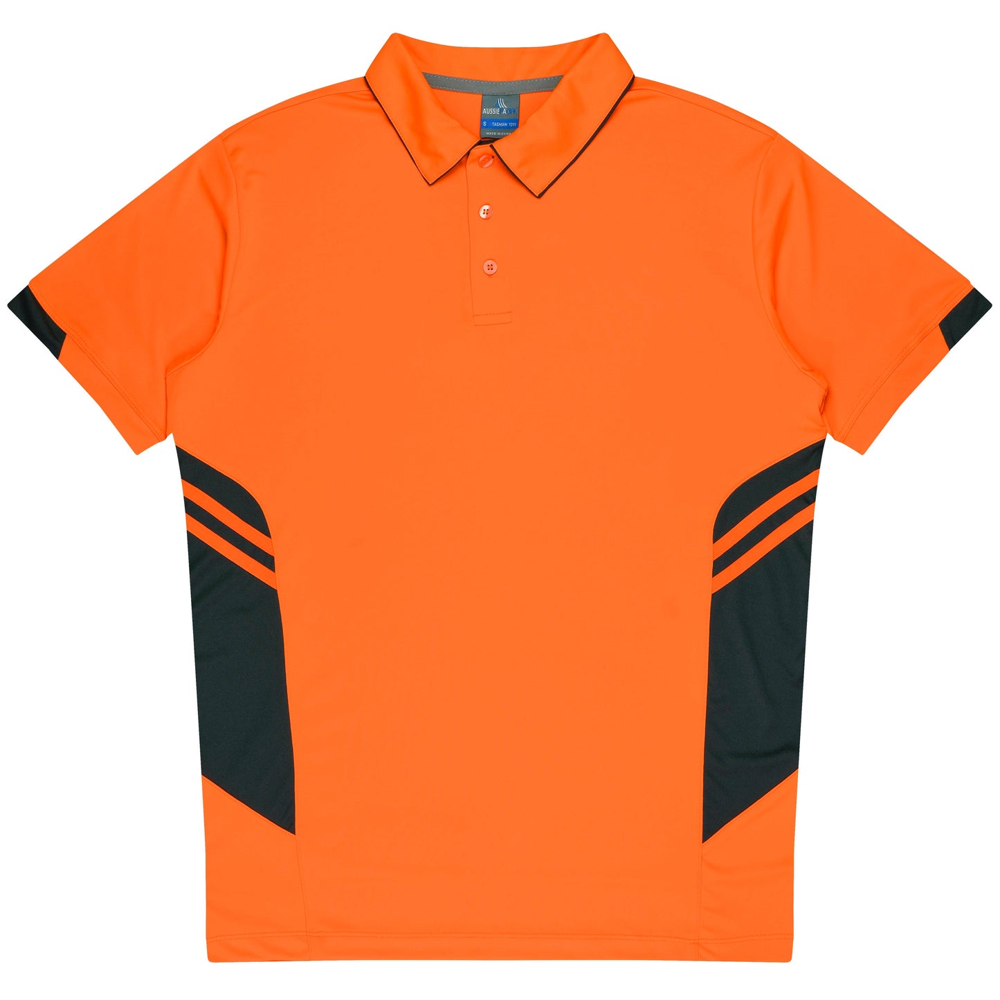 NEON ORANGE/SLATE - Tasman Kids Polos