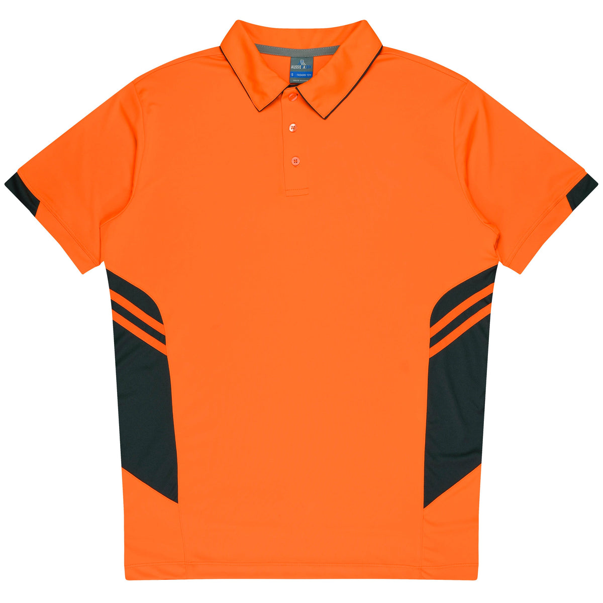 NEON ORANGE/SLATE - Tasman Kids Polos