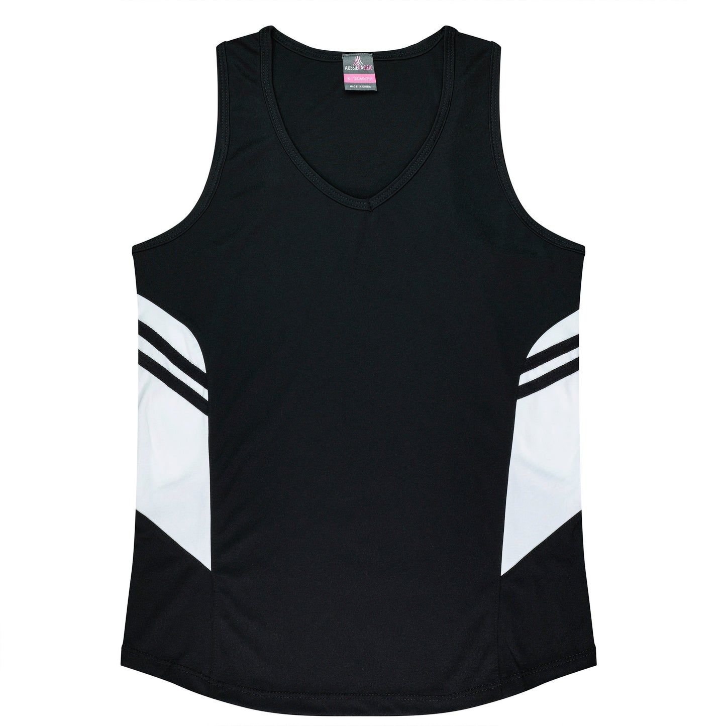 BLACK/WHITE - Tasman Lady Singlets