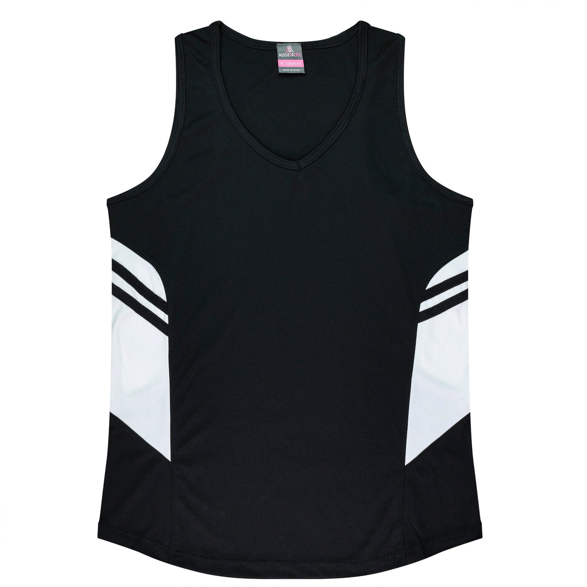 BLACK/WHITE - Tasman Lady Singlets