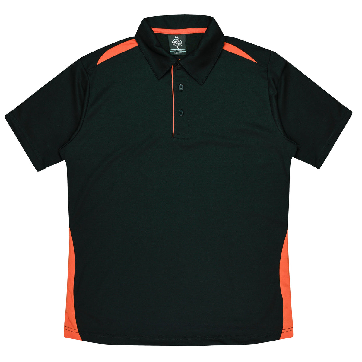 BLACK/ORANGE - Paterson Kids Polos