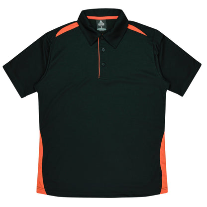 BLACK/ORANGE - Paterson Kids Polos