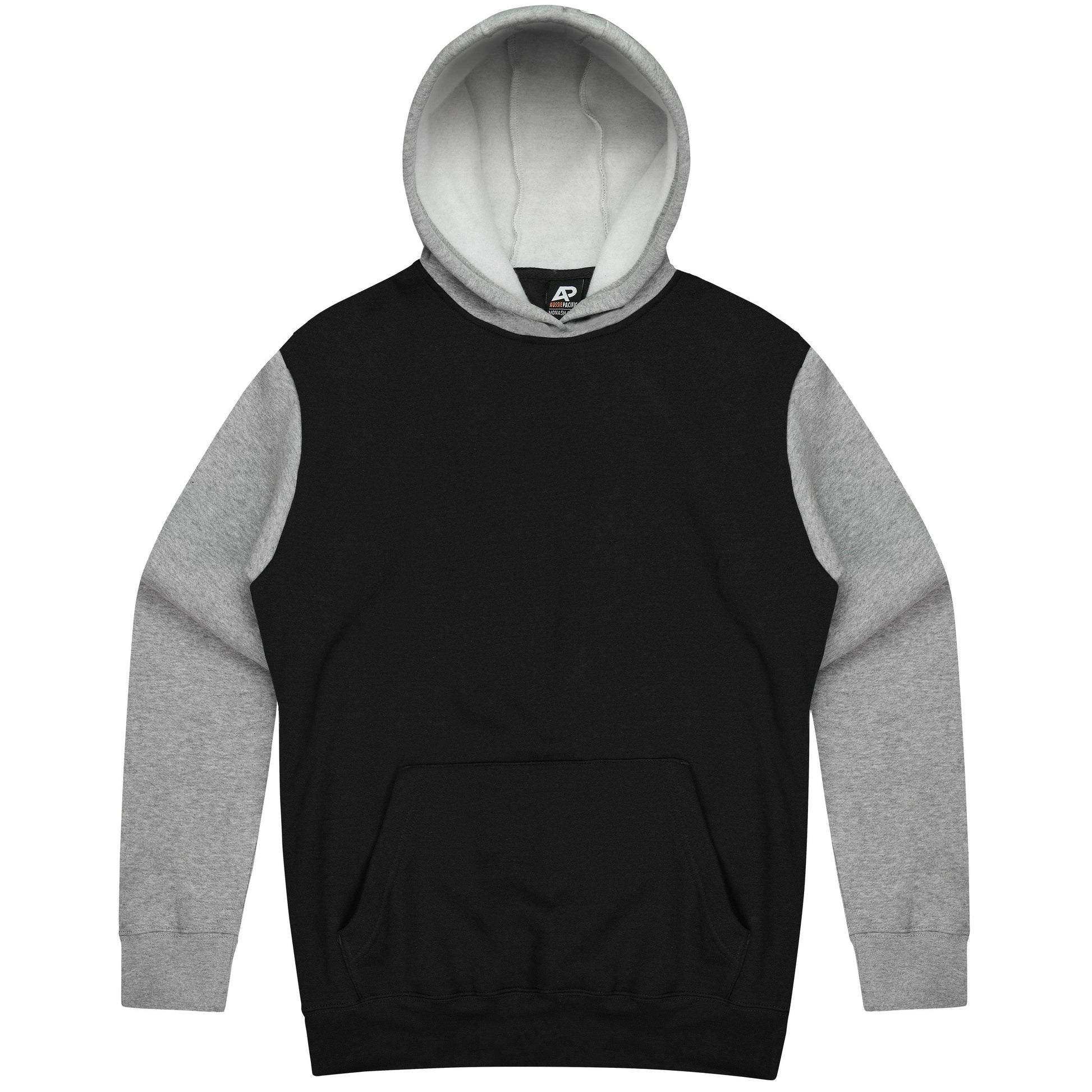 BLACK/GREY - Monash Kids Hoodies