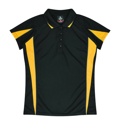 BLACK/GOLD - Eureka Lady Polos