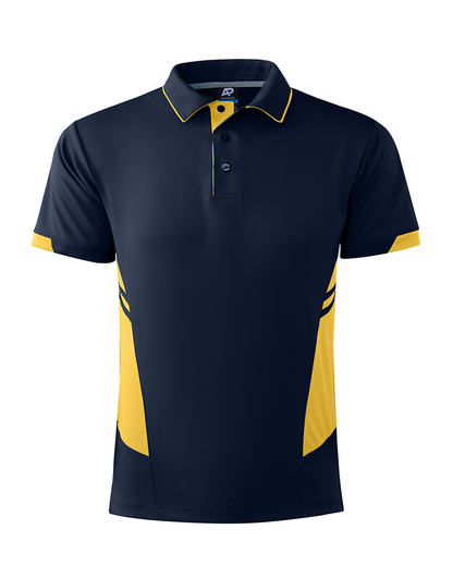NAVY/GOLD - Tasman Mens Polos