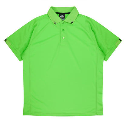 APPLE/BLACK - Flinders Mens Polos