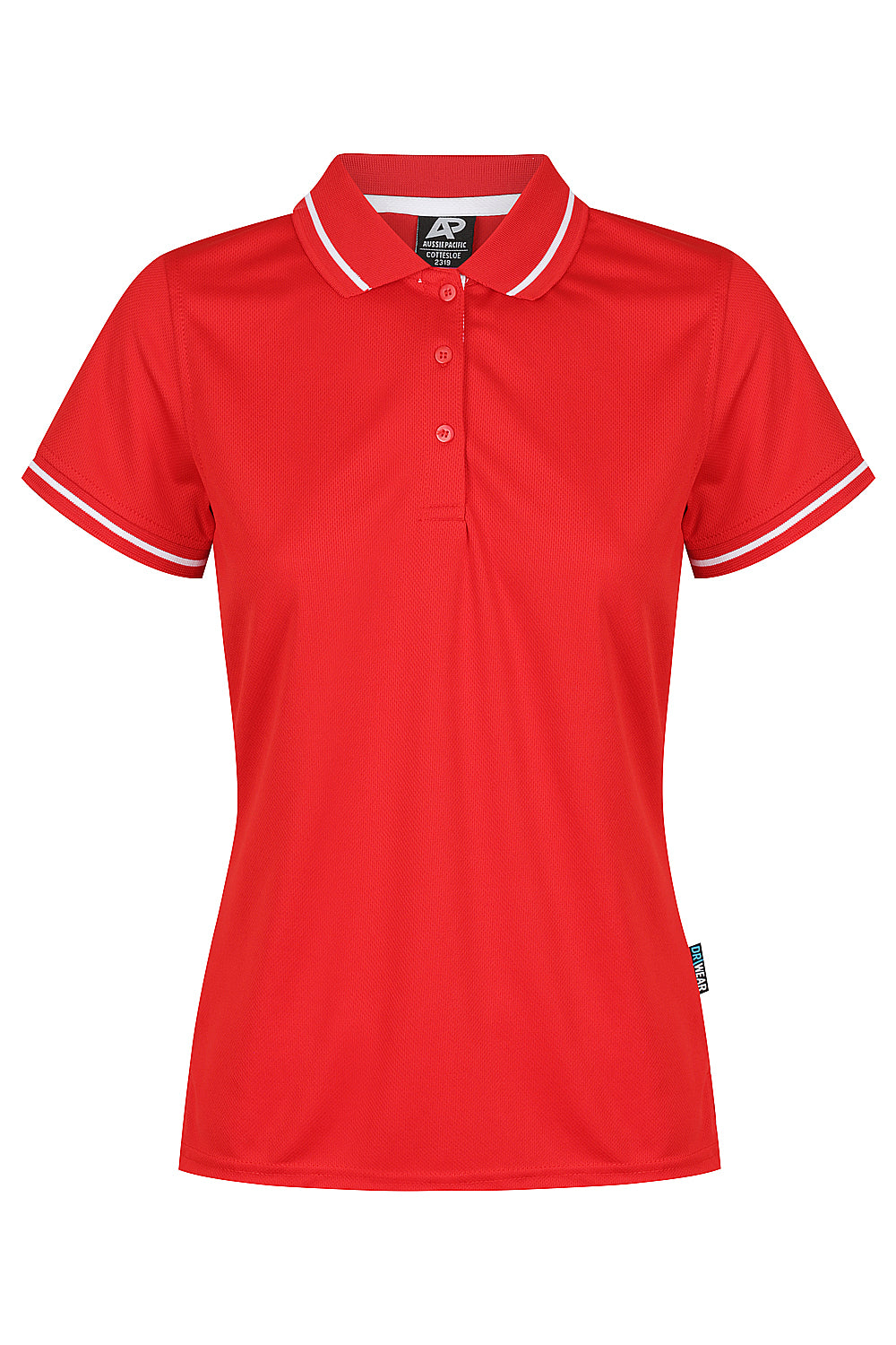 RED/WHITE - Cottesloe Lady Polos