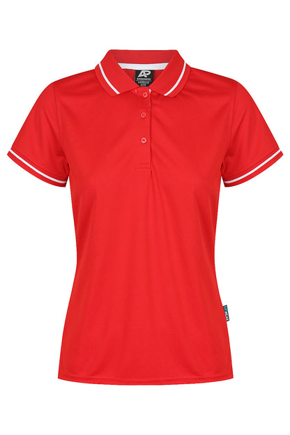 RED/WHITE - Cottesloe Lady Polos