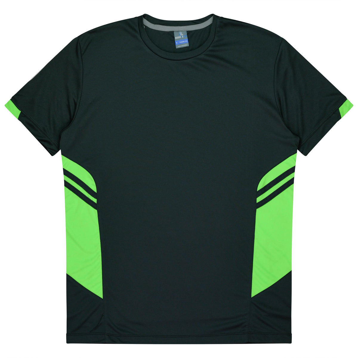 SLATE/NEON GREEN - Tasman Mens Tees