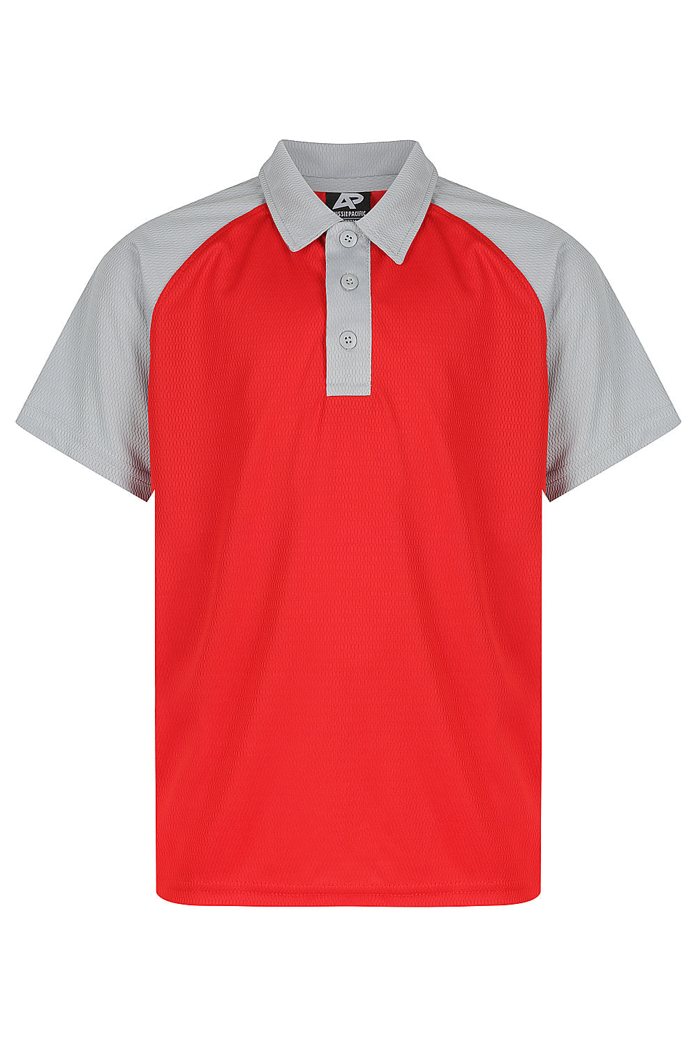 RED/SILVER - Manly Kids Polos