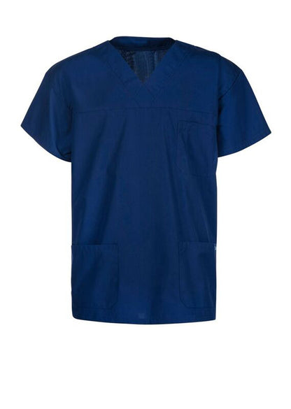 Medi-8 M88000 Scrub Top With Pockets in Dark Blue