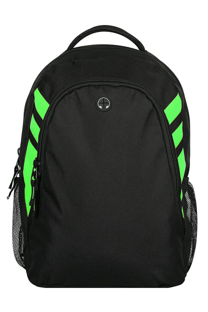 BLACK/NEON GREEN - Tasman Backpack