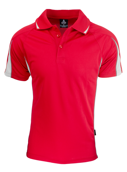 RED/WHITE - Eureka Mens Polos