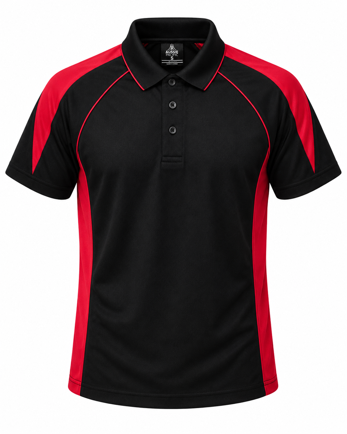 BLACK/RED - Premier Mens Polos