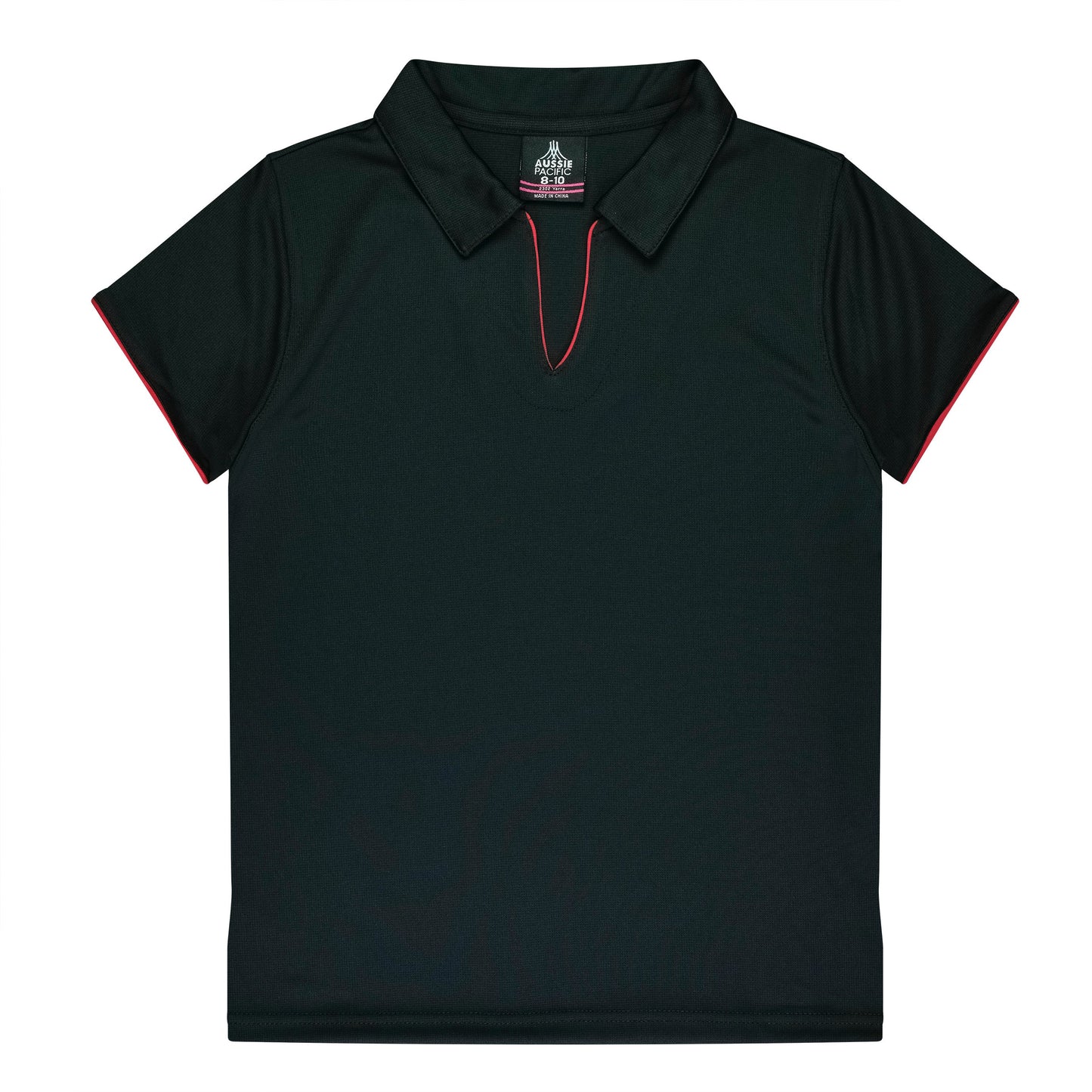 BLACK/RED - Yarra Lady Polos