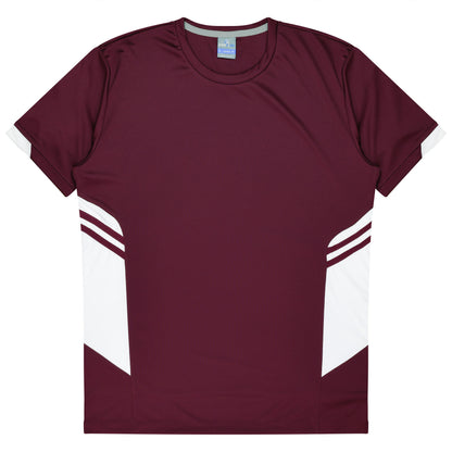 MAROON/WHITE - Tasman Mens Tees
