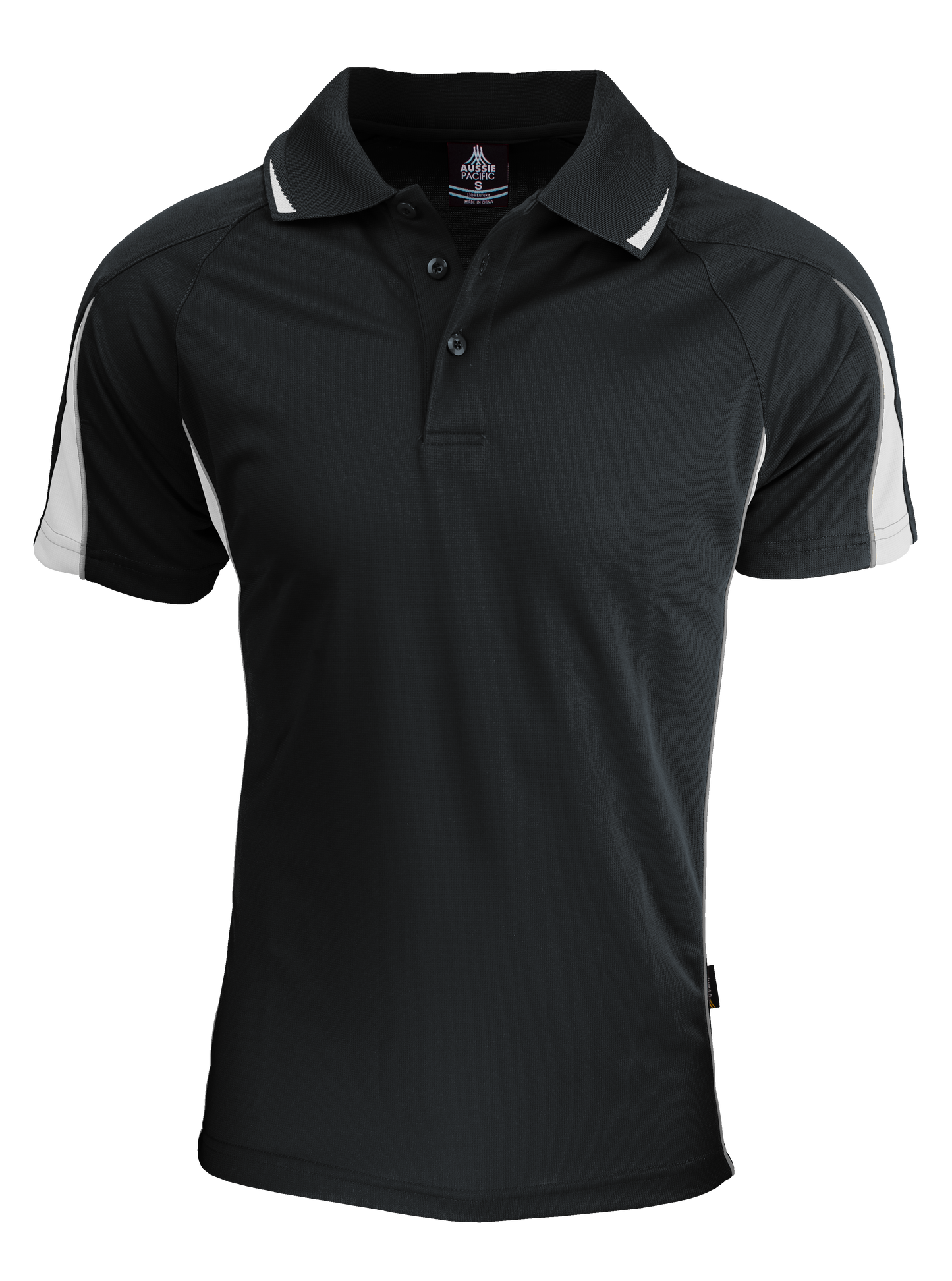 BLACK/WHITE - Eureka Mens Polos