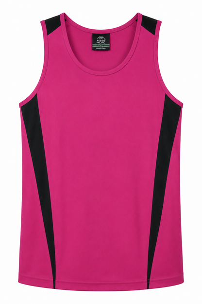 PINK/BLACK - Eureka Mens Singlets