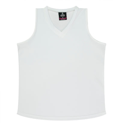 White - Botany Lady Singlets