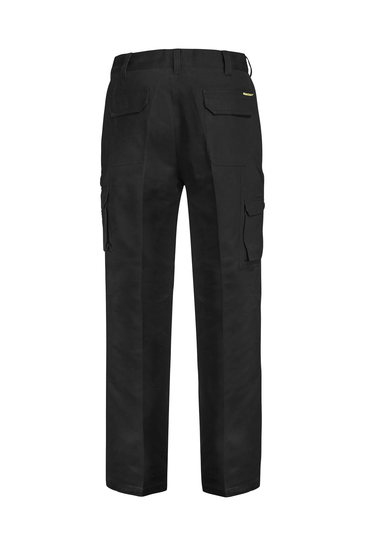 Workcraft WP3068 Mens Cargo Cotton Drill Trouser in Black