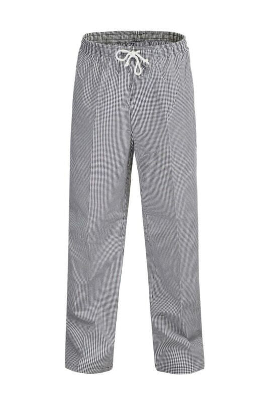 Chefscraft CP050 Chefs Check Elastic Drawstring Pant in Checked