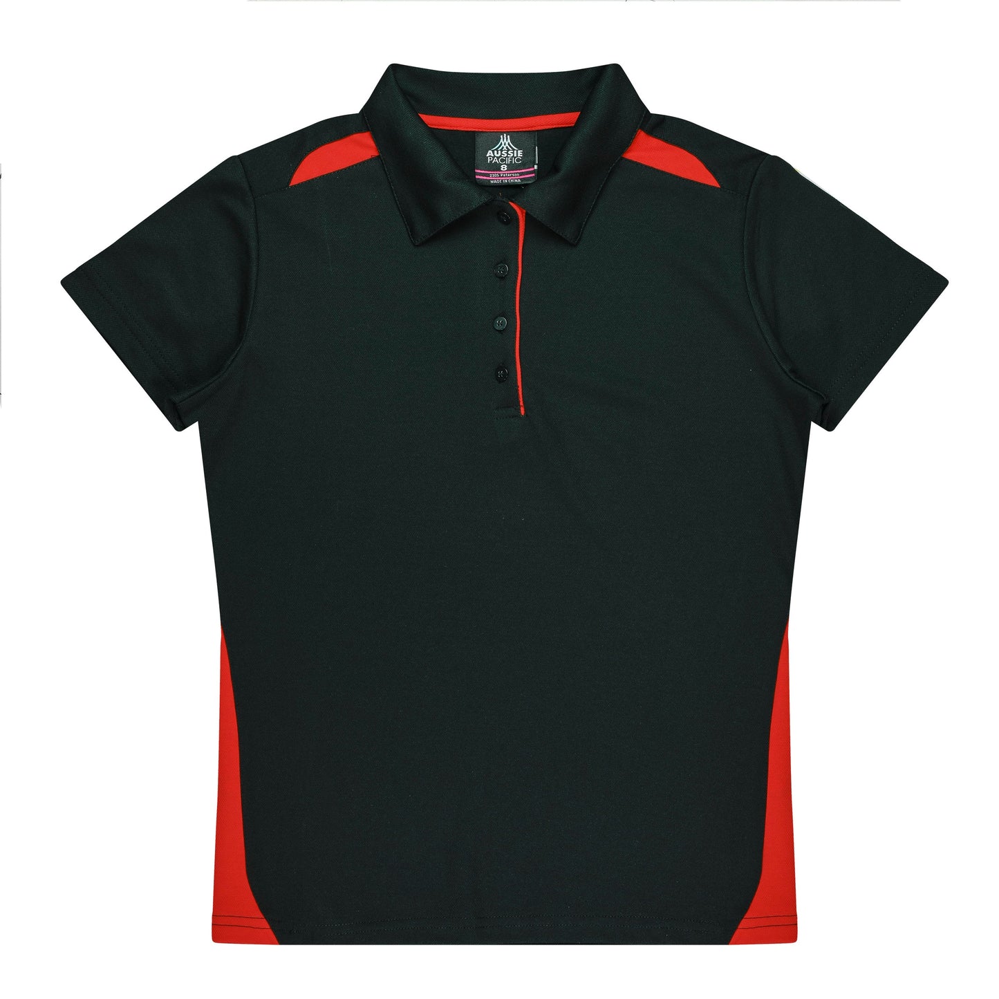BLACK/RED - Paterson Lady Polos