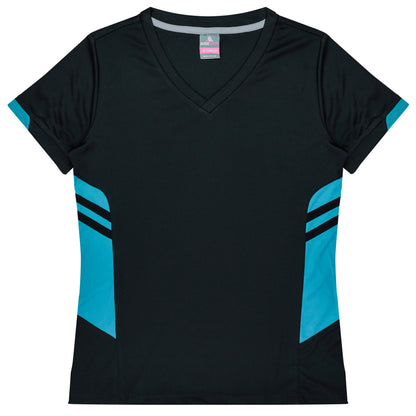 BLACK/TEAL - Tasman Lady Tees