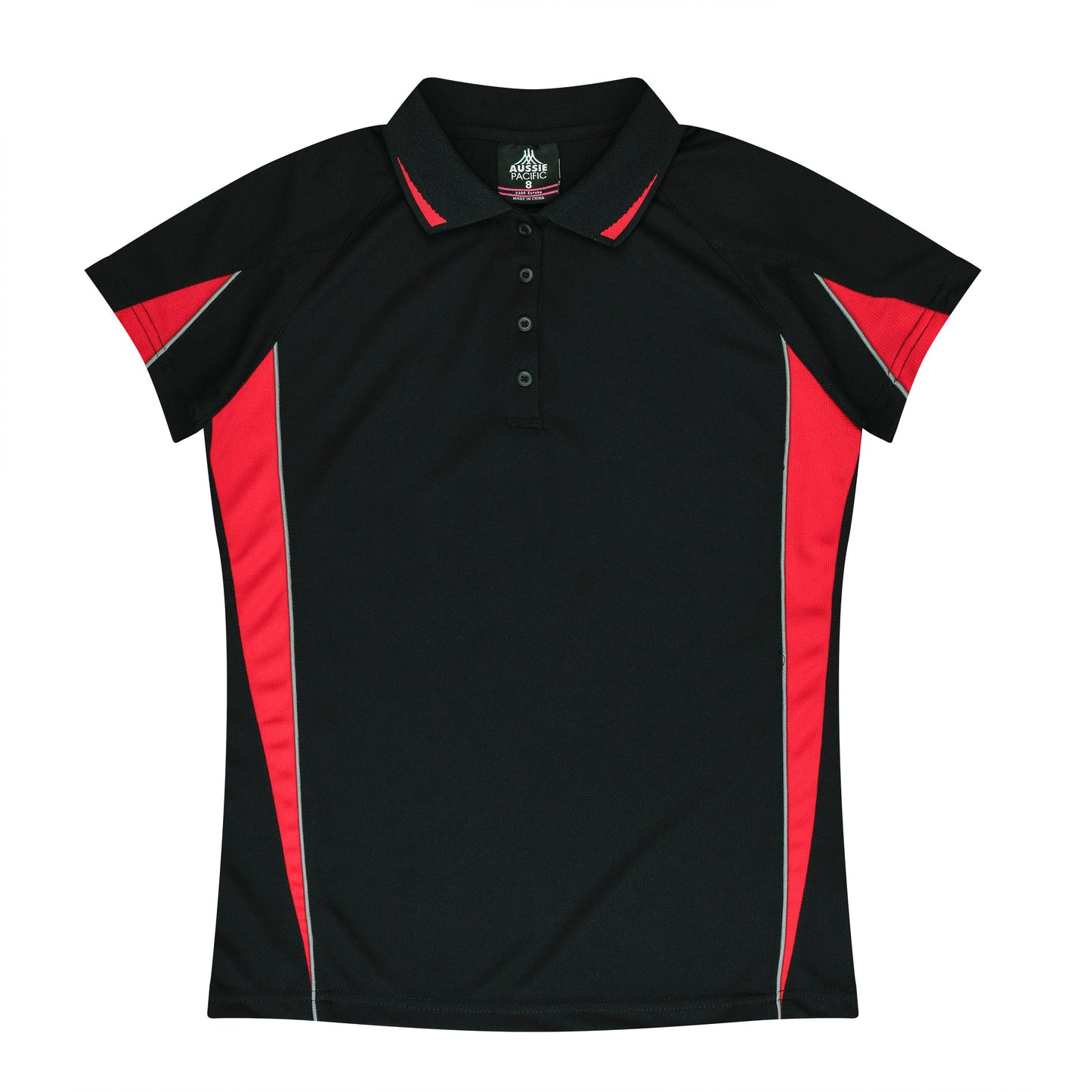 BLACK/RED - Eureka Lady Polos