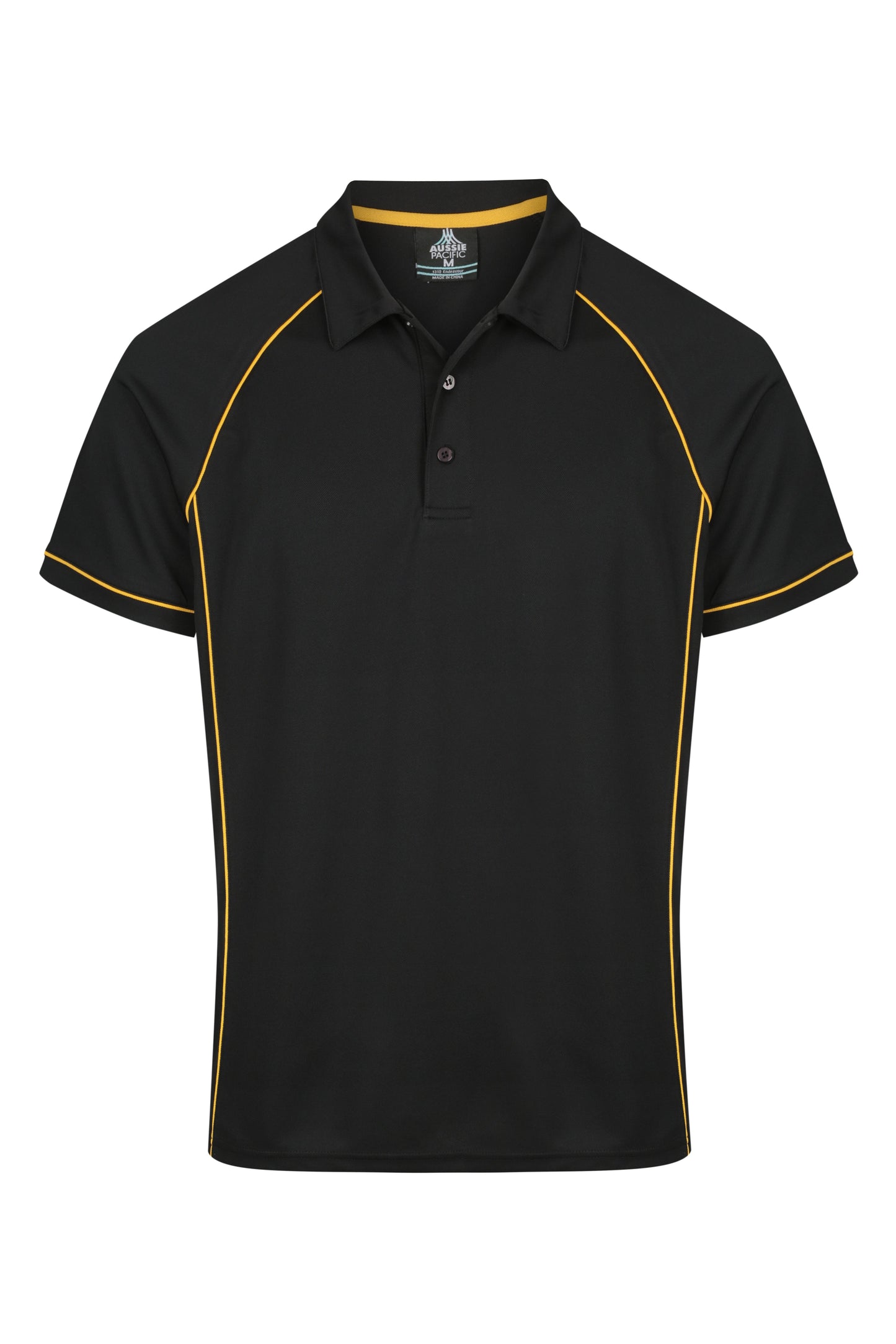 BLACK/GOLD - Endeavour Mens Polos
