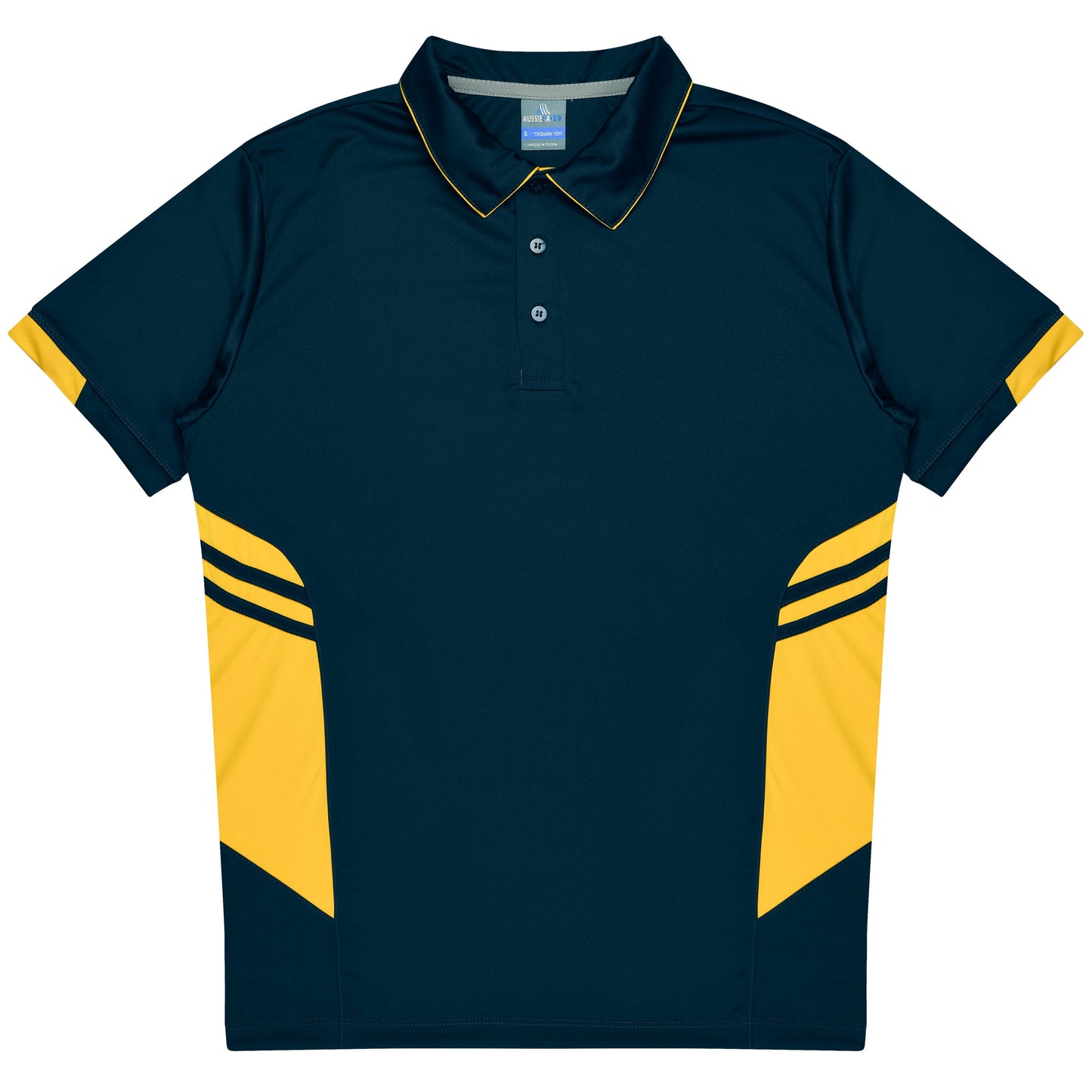 NAVY/GOLD - Tasman Kids Polos