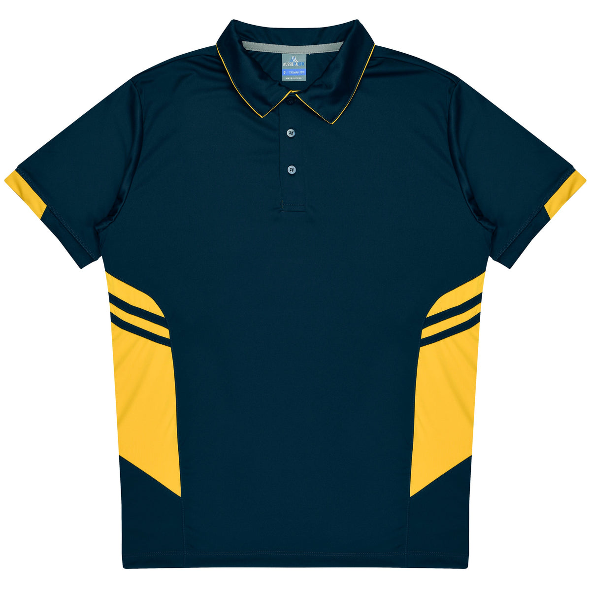 NAVY/GOLD - Tasman Kids Polos