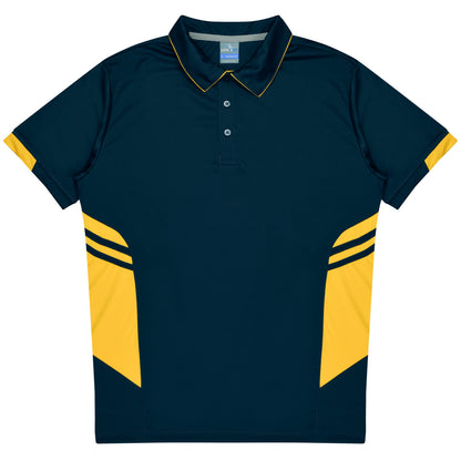 NAVY/GOLD - Tasman Kids Polos