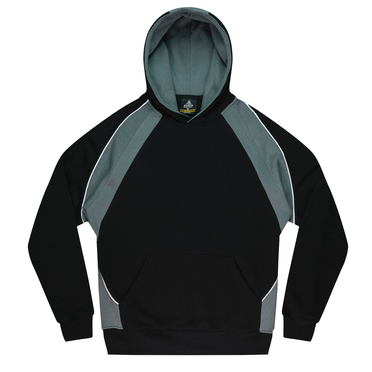 BLACK/ASHE/WHITE - Huxley Kids Hoodies