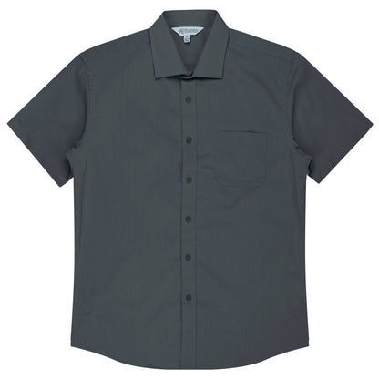 Slate - Mosman Mens Shirt Short Sleeve