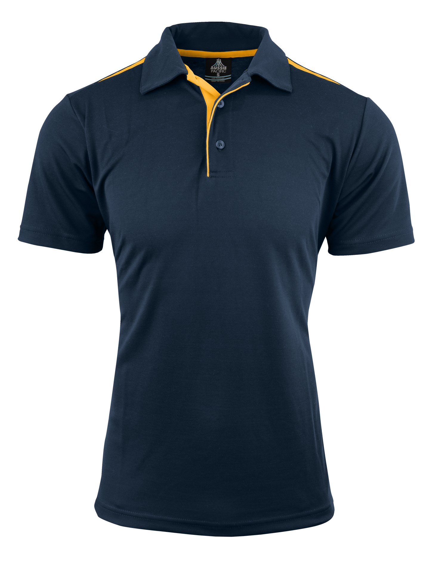 NAVY/GOLD - Paterson Mens Polos